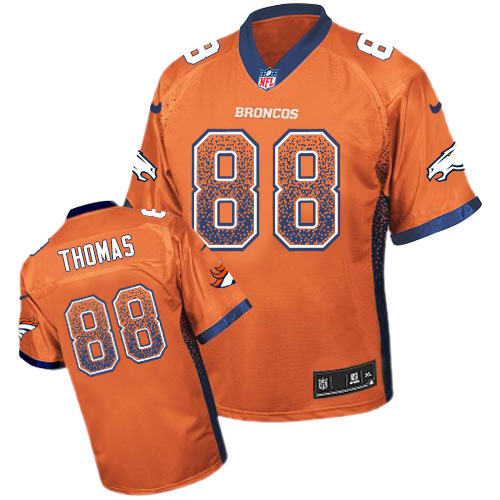 Youth Elite Demaryius Thomas Nike Jersey Orange - #88 Drift Fashion NFL Denver Broncos